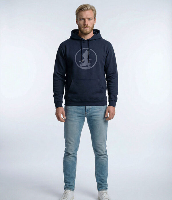 Bluza z kapturem DB 003 Z ŻÓŁTĄ KRAWĘDZIĄ NADRUKU